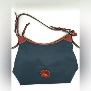 Dooney and Bourke large Earica navy blue shoulder bag
